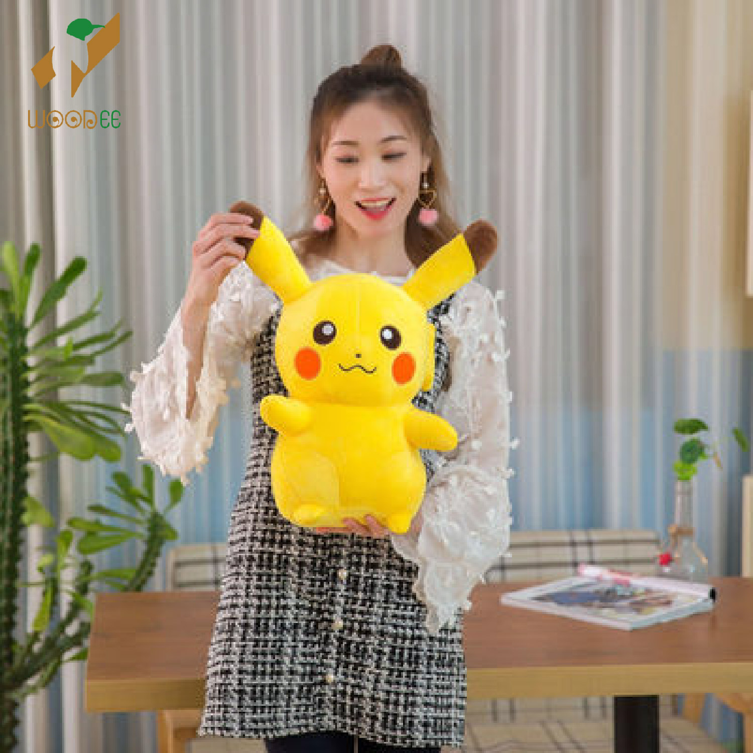 Gấu bông pokemon chuột điện PIKACHU size mini 18cm và 30cm