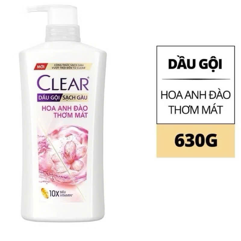 DẦU GỘI CLEAR 630g