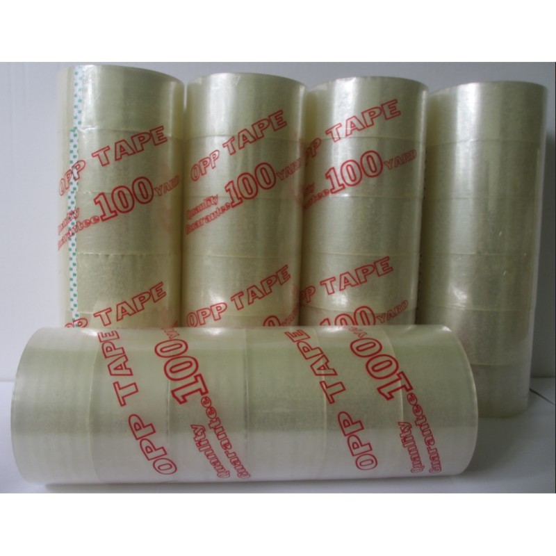 Combo 6 cuộn băng keo 100 Yards (trong đục) (đục)