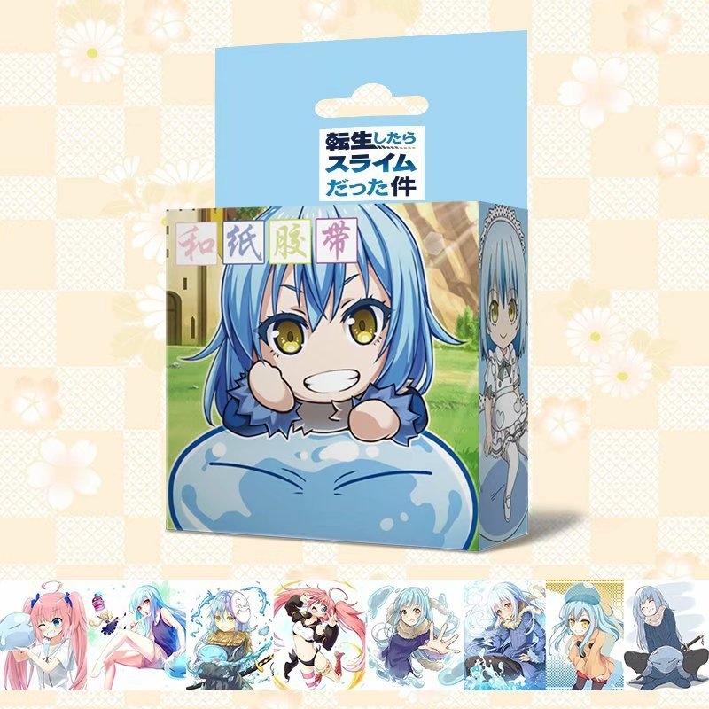Băng dính Tensei shitara Slime Datta Ken Lúc Đó, Tôi Đã Chuyển Sinh Thành Slime washi tape trang trí hoạ tiết in hình anime chibi