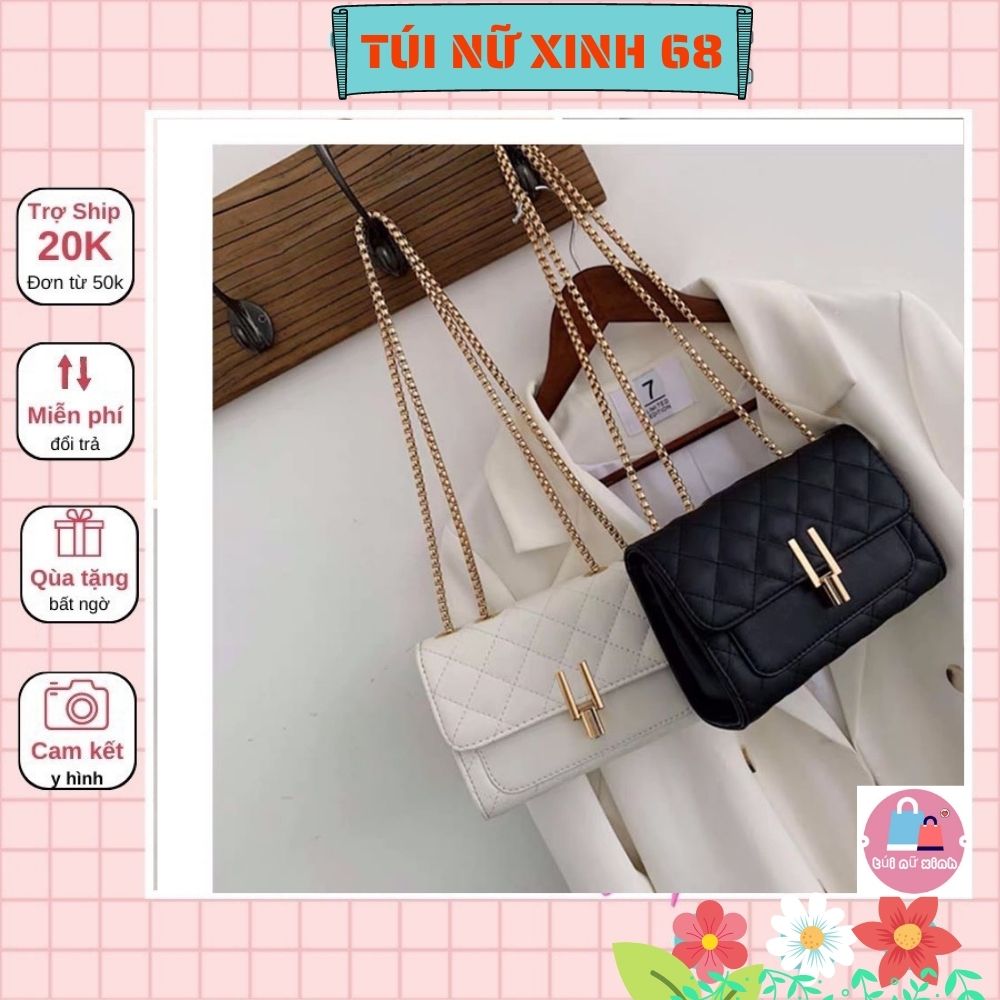 Túi đeo chéo nữ trần trám bút chì TNX 417