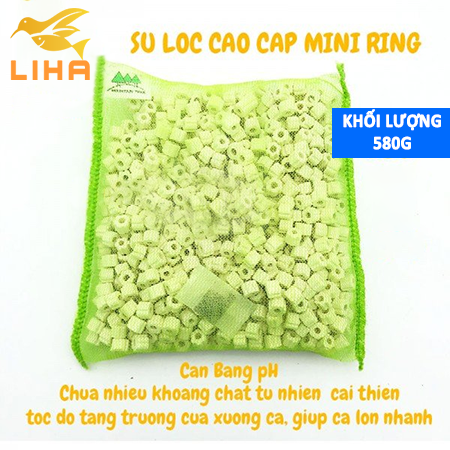 Sứ Lọc MOUNTAIN TREE Mini Ring, Nitro Ring, Maifan Ring 1 Lít (Kèm Túi Lọc Hãng) - Sứ Lọc Cho Hồ Cá
