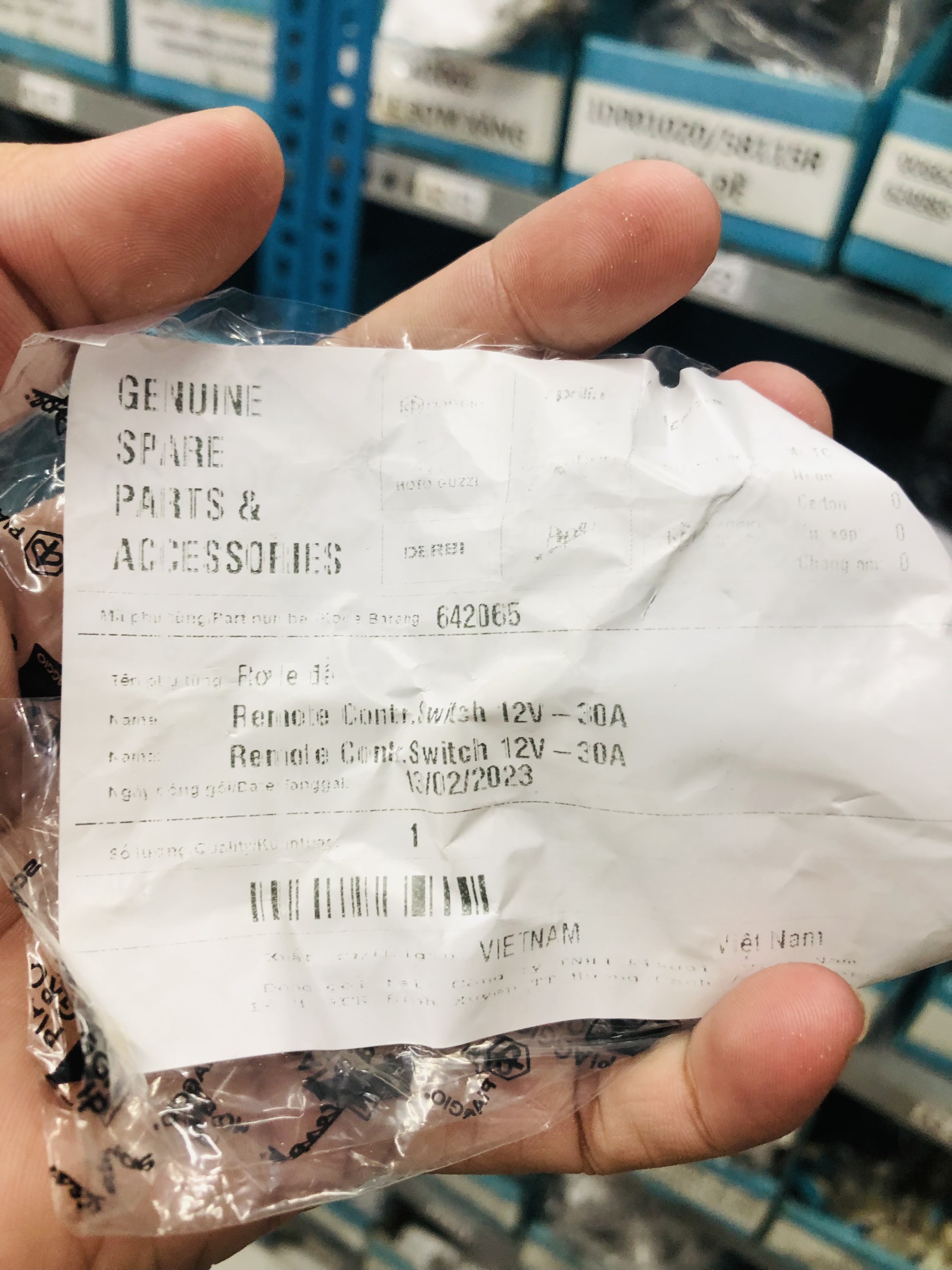 Rờle Bơm Xăng Vespa