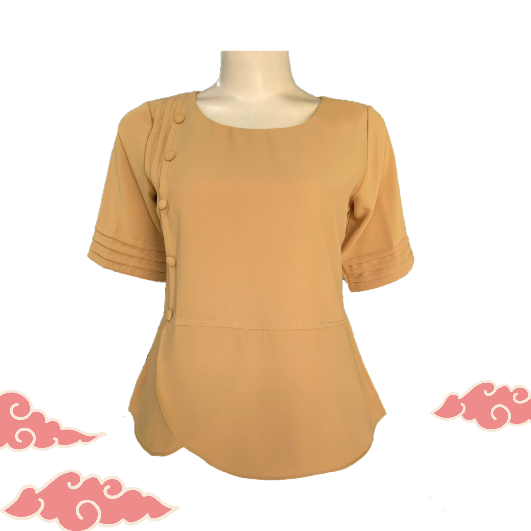 ÁO TRUNG NIÊN NỮ CHO MẸ - Lụa Cao Cấp kiểu nút sang trọng