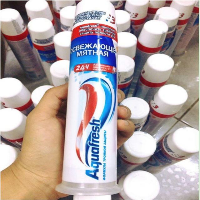 [HCM]KEM ĐÁNH RĂNG AQUAFRESH Nga Dạng Ống