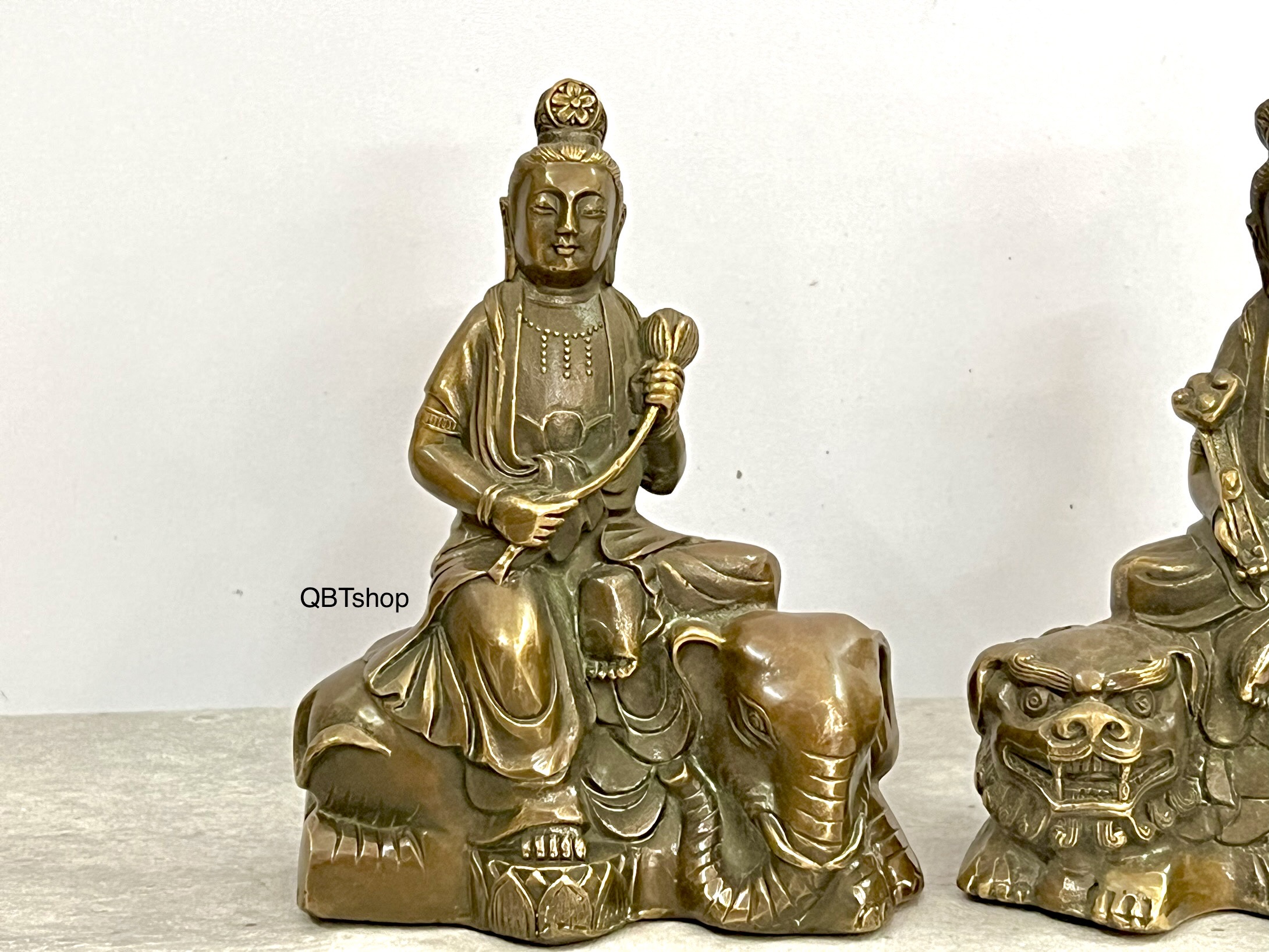 Văn thù phổ hiền bằng đồng phong thuỷ