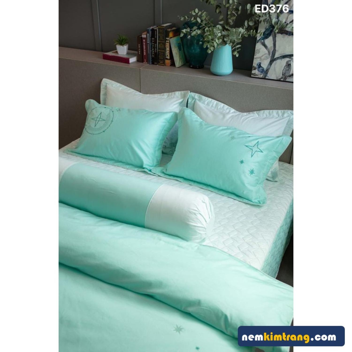 GA (Drap) Nệm Coton Solid Edena Mẫu 376 - CHÍNH HÃNG, CAO CẤP