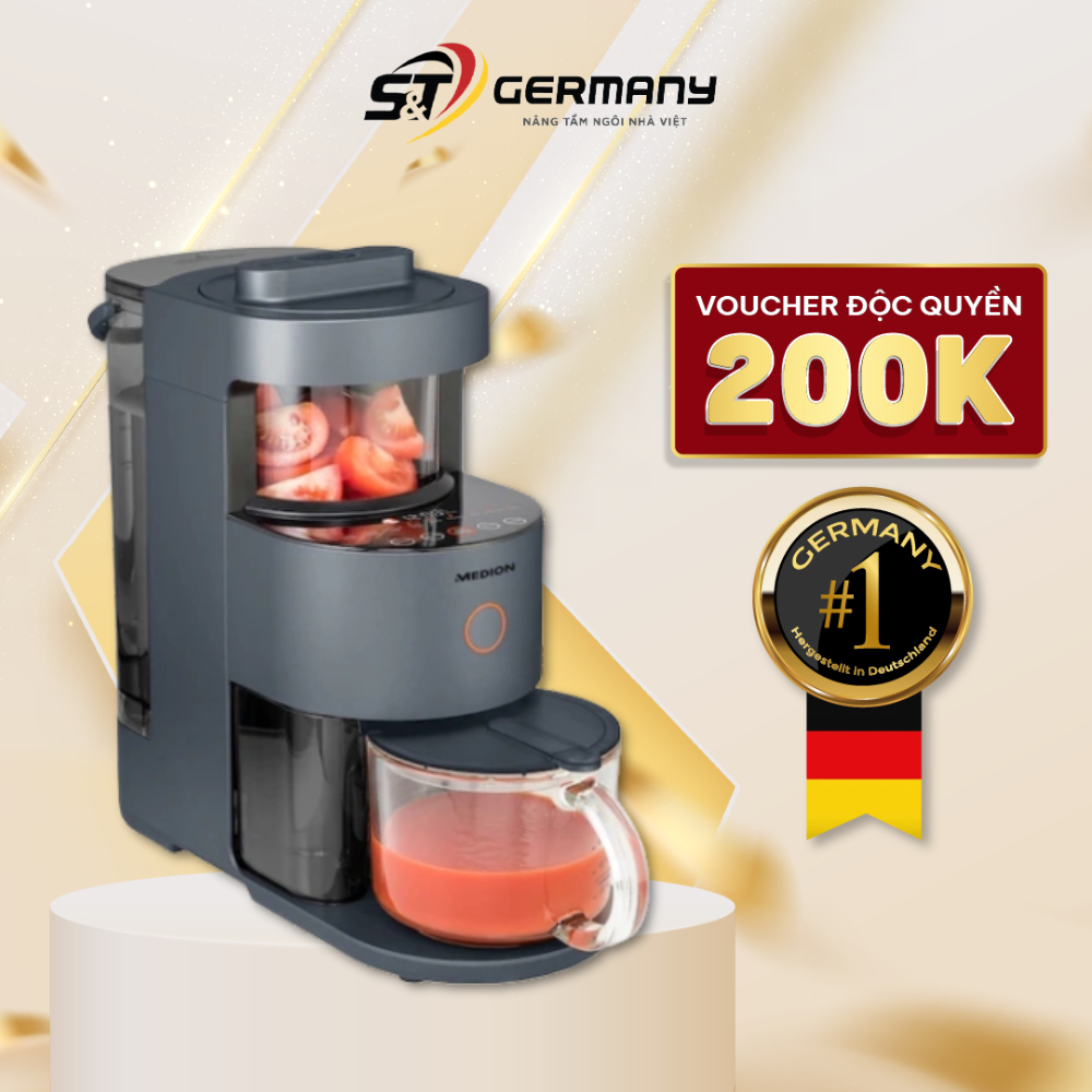 Máy làm sữa hạt medion md19725 nội địa đức máy xay nấu sữa hạt nấu soup sinh tố đa năng cao cấp germanysnt 410005