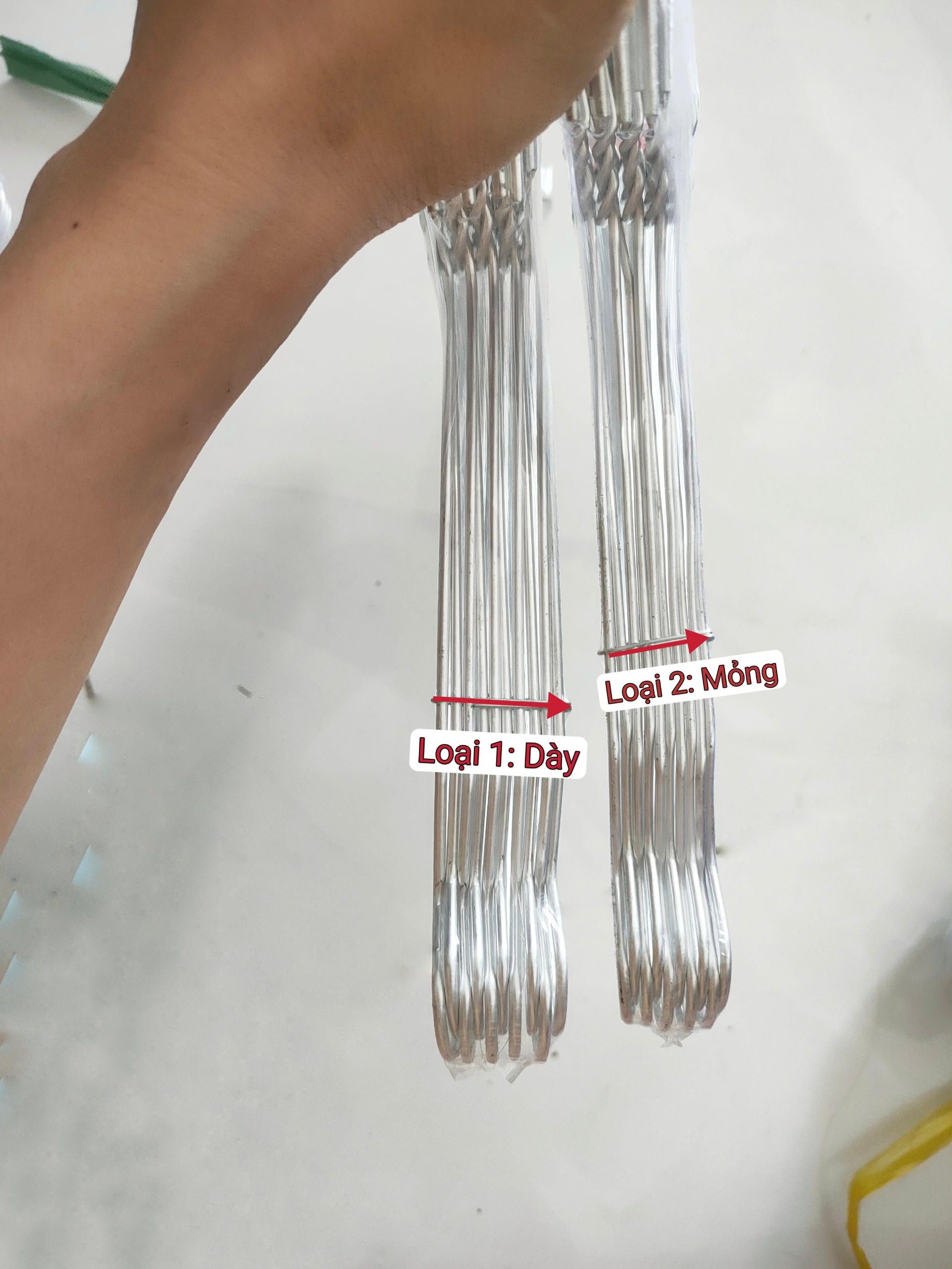 Móc Quần Áo Trẻ Em, Móc Nhôm Đa Năng (10 cái)