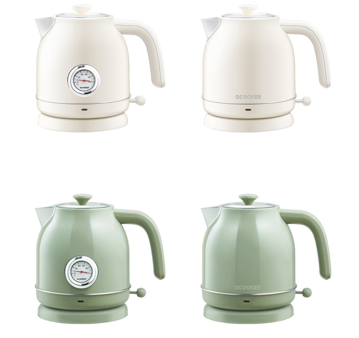 ẤM ĐUN NƯỚC SIÊU TỐC XIAOMI OCOOKER QS-1701 (CÓ NHIỆT KẾ CƠ HỌC THÔNG BÁO) (màu xanh)