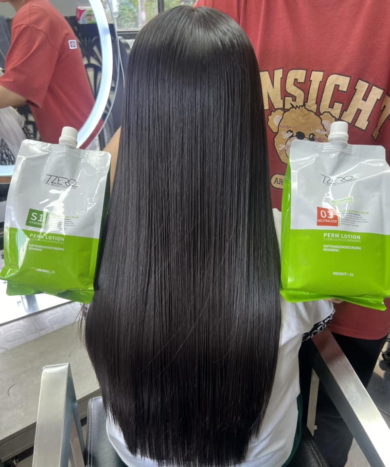 KEM DUỖI UỐN TÓC THƠM 𝗦𝗘𝗩𝗘𝗡 𝗭𝗘𝗥𝗢 ĐỘ DƯỠNG CHẤT CAO, SIÊU BÓNG .SIÊU THẲNG  1000ML