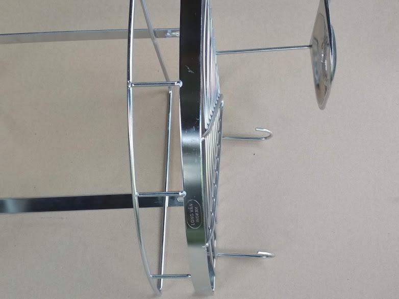 [HCM]Kệ góc có gá để xà bông INOX 304 (25x25cm)