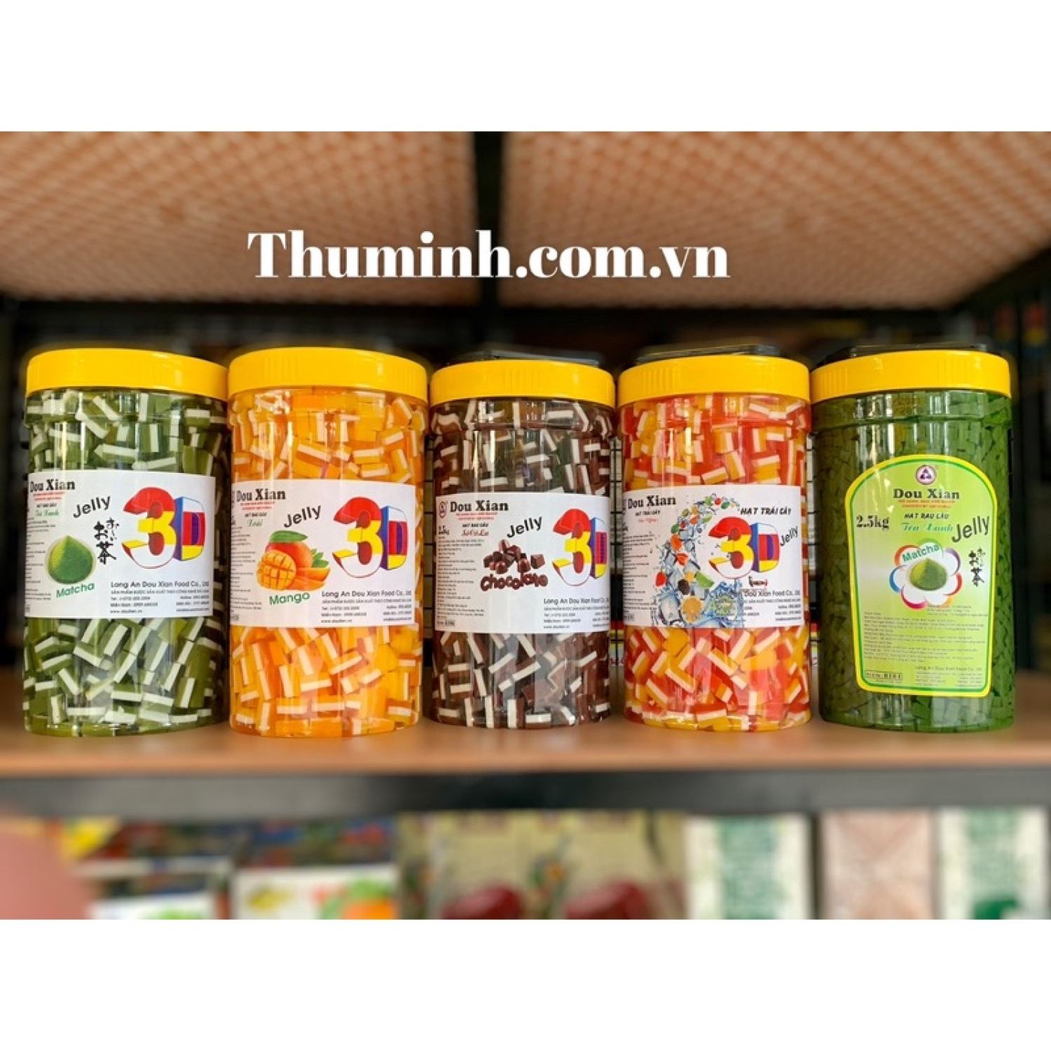 Thạch Rau Câu Douxian (Hàng Huy) 2.5Kg Có Đủ Mùi