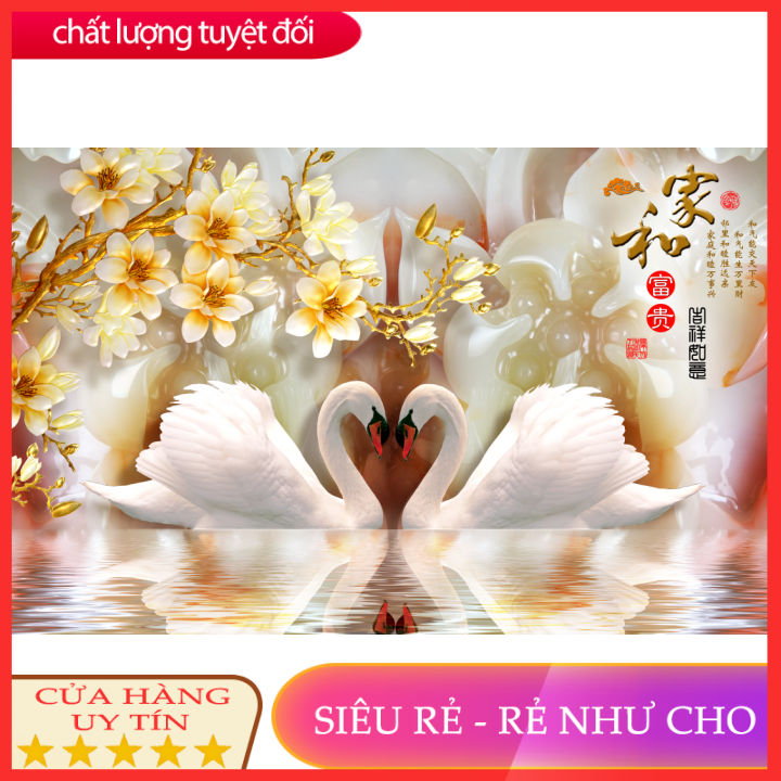 Tranh dán tường 3d phòng ngủ