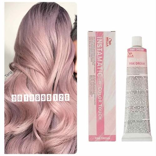 [HCM]( Tặng kèm oxy)Màu nhuộm Pastel PINK DREAM hồng vàng khói cao cấp Wella Color Touch 60ml+ oxxy