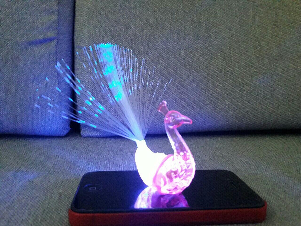 Đèn led trang trí hình con công dễ thương