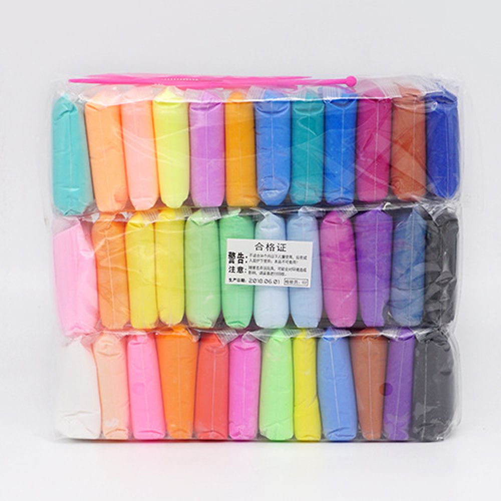 XAVIE Thủ công Chống căng thẳng Đất sét mềm Đầy màu sắc Đất sét polymer Đồ chơi 5D Slimes siêu nhẹ Đất nặn 36 màu sắc Slimes Nhựa khô trong không khí
