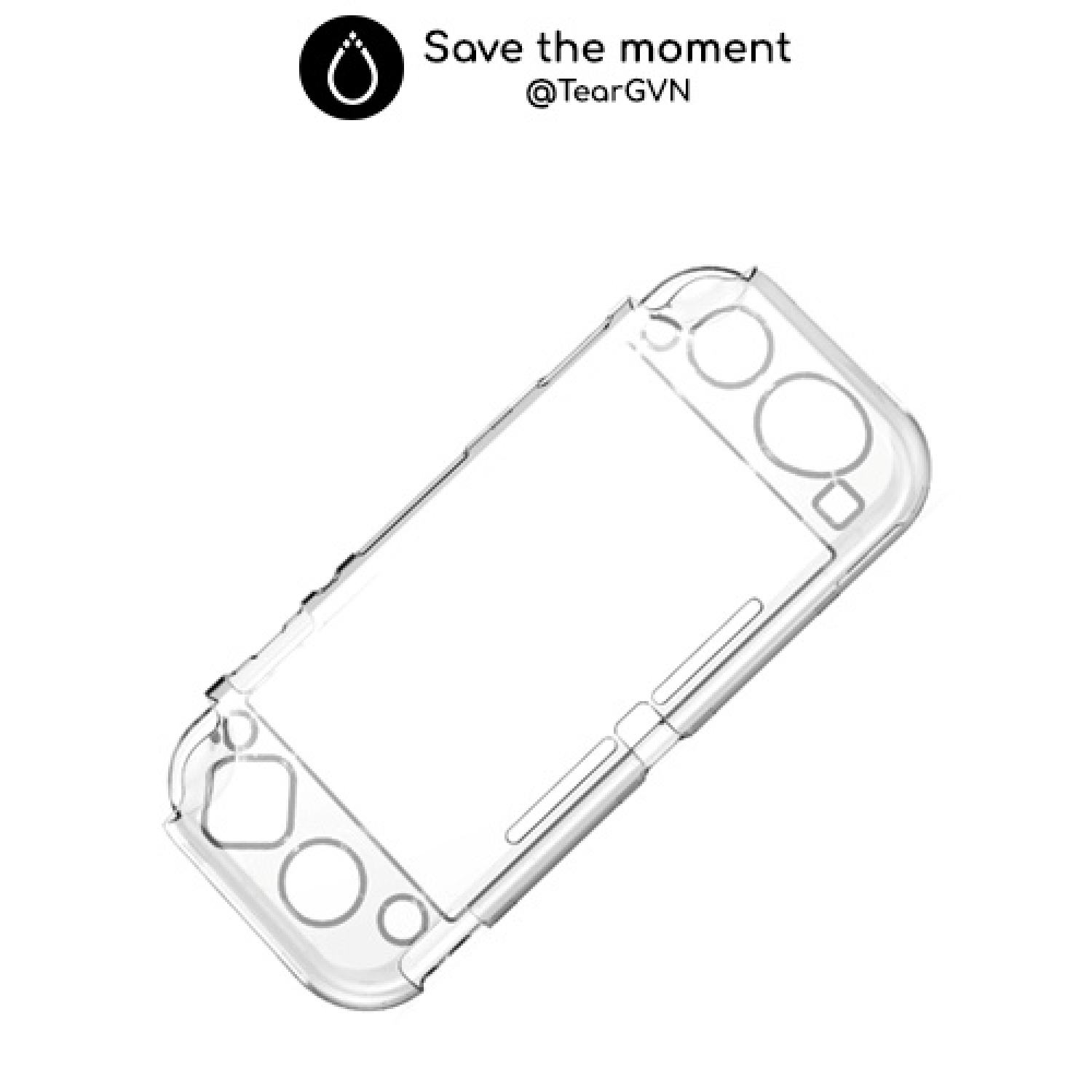 Ốp cứng trong suốt DOBE cho Nintendo Switch Lite