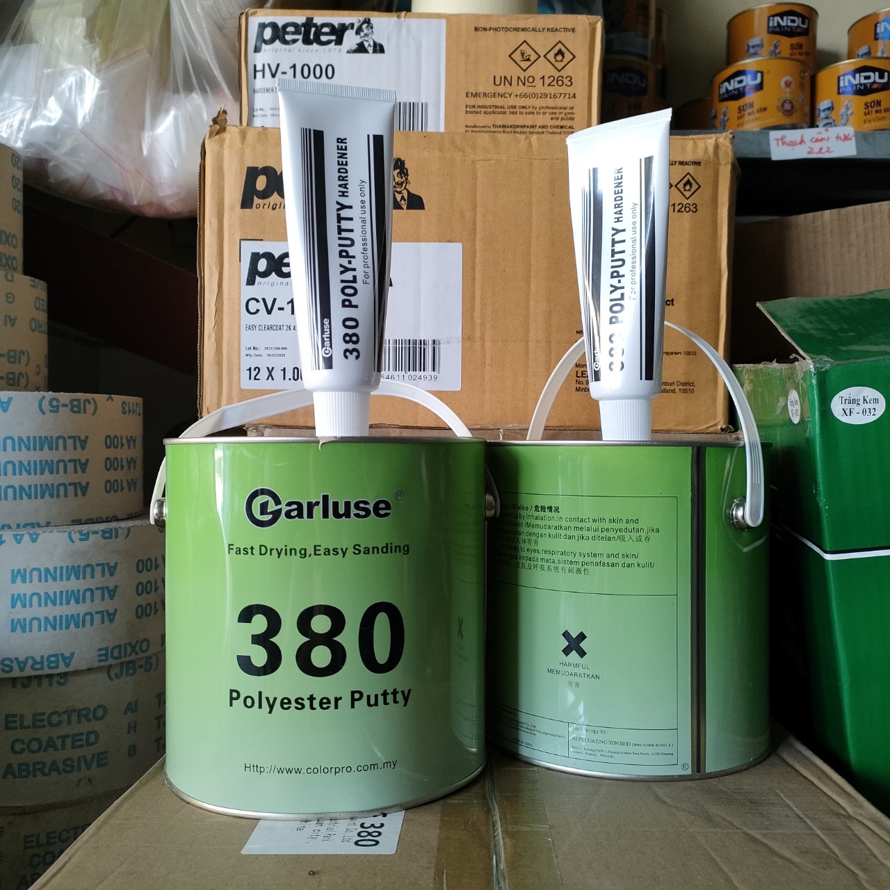 Bột Trét Chất bả kim loại Matit 380 POLYESTER PUTTY 4kg