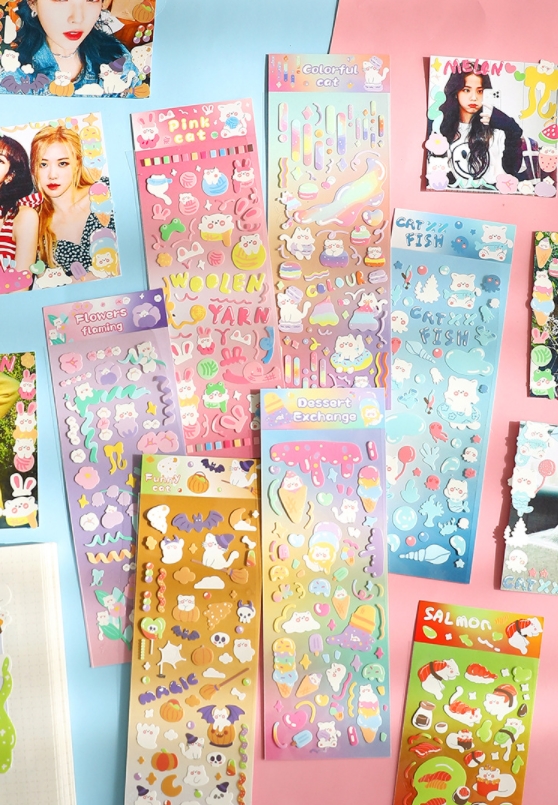 Sticker hình dán Cute candy trang trí toploader và sổ tay | BST123