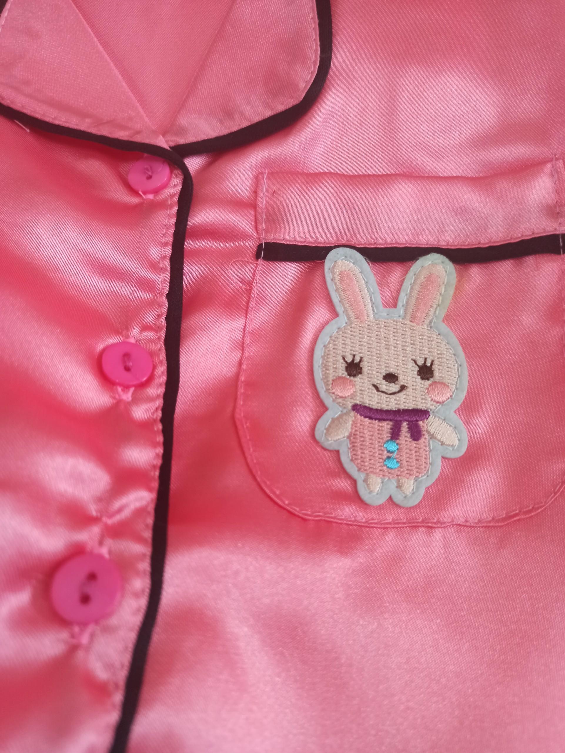 Bộ Quần Áo Pijama Chất Phi Lụa Bóng Cho Bé Trai Bé Gái