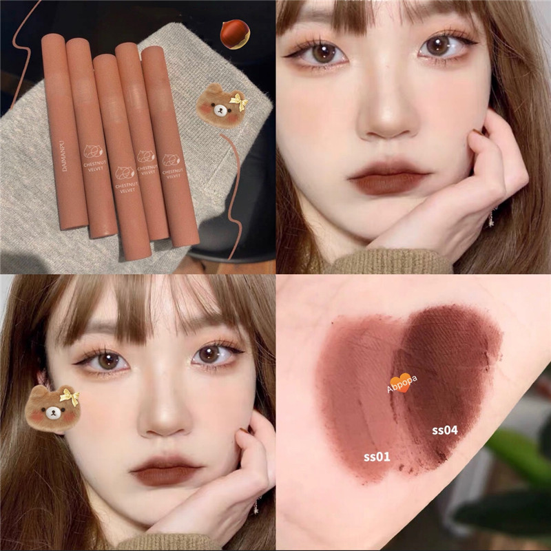 Son kem DAIMANPU chống thấm nước giữ màu tốt không khô môi lâu trôi - INTL