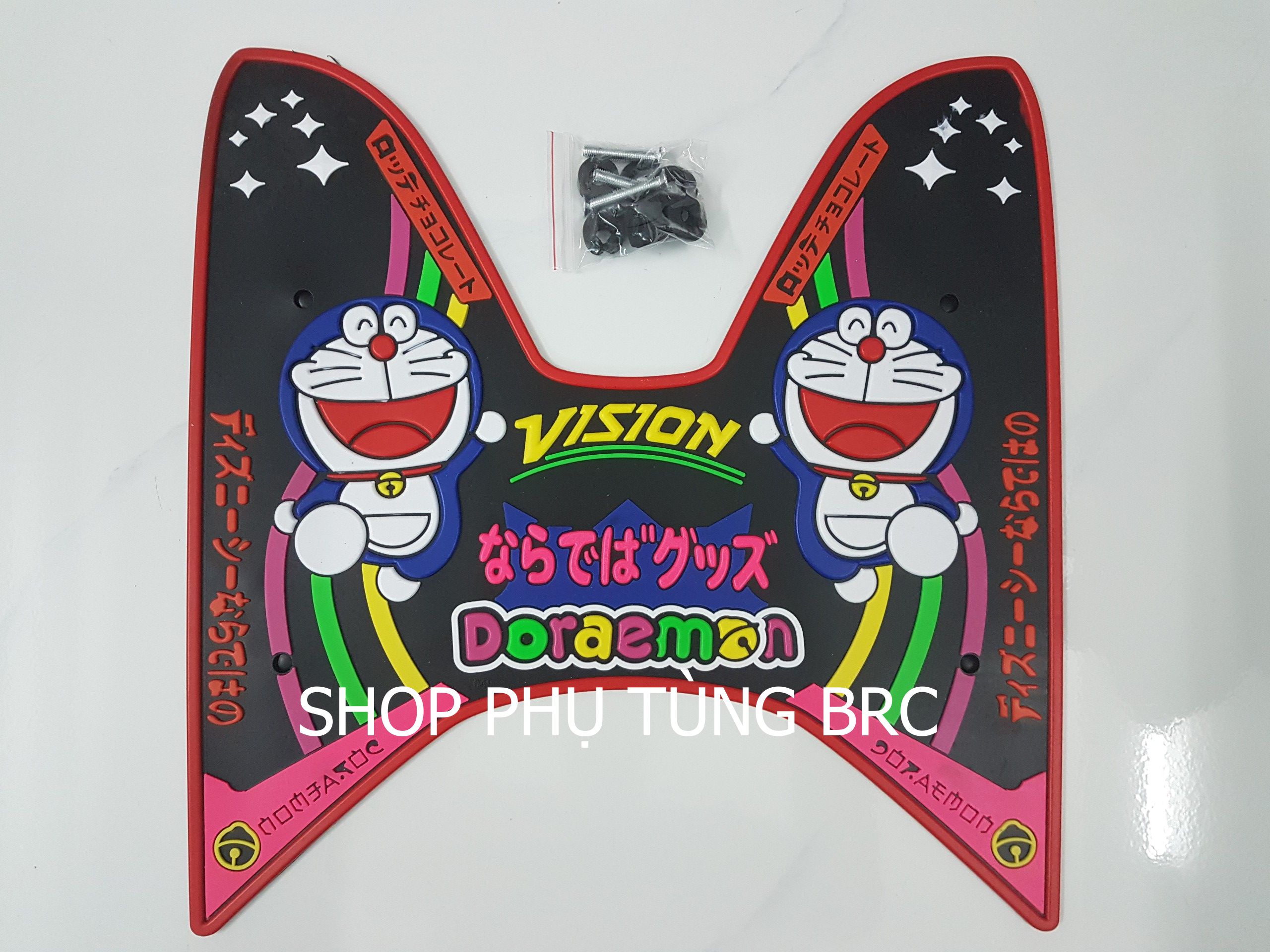 Thảm cao su Doraemon lót chân xe VISION 2014 - 2019
