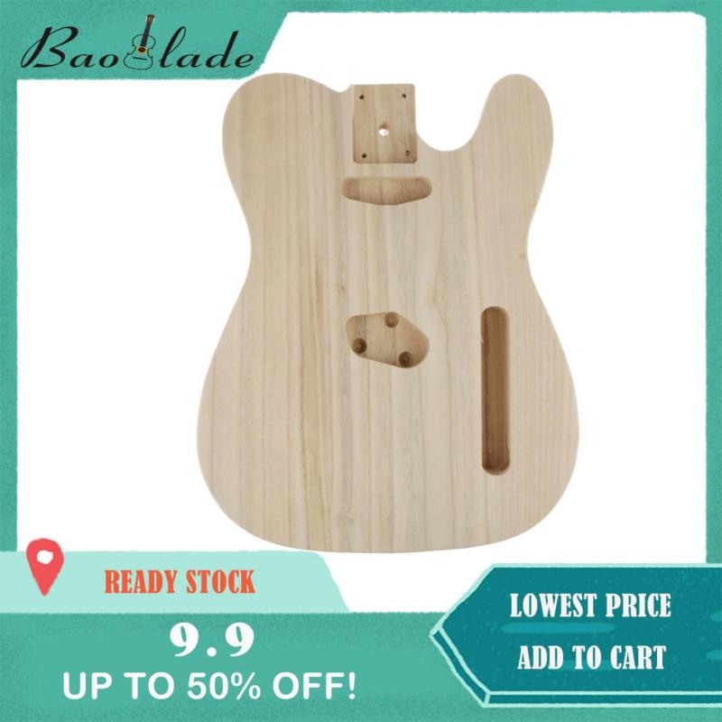 Baoblade Gỗ Chưa Hoàn Thành Đàn Guitar Điện Cơ Thể cho TL Phong Cách Bass Guiatr DIY Phụ Kiện