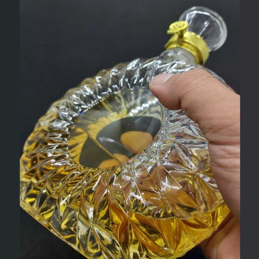 Chai Đựng Rượu Thủy Tinh 500ML (combo 2 cái) cao cấp mẫu xo tròn dẹp – Vỏ Chai Rượu Thủy Tinh - Chai Thủy Tinh Đựng Rượu 500ML sang trọng (C4)