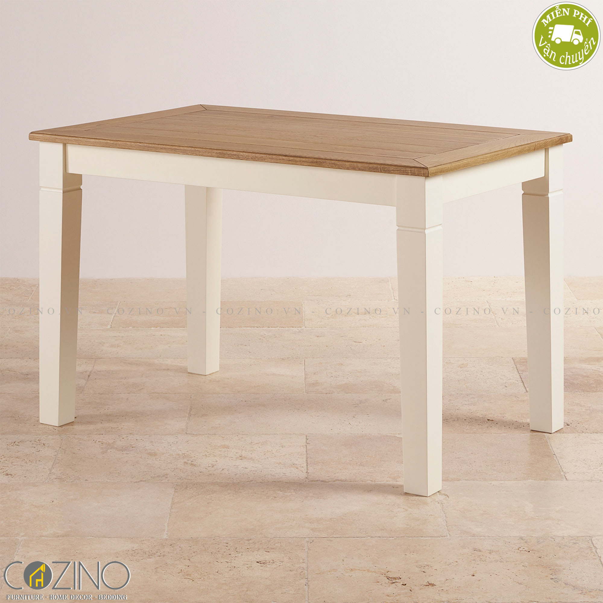 Bàn ăn 4-6 chỗ Chillon gỗ sồi 1m5 (150x80cm)