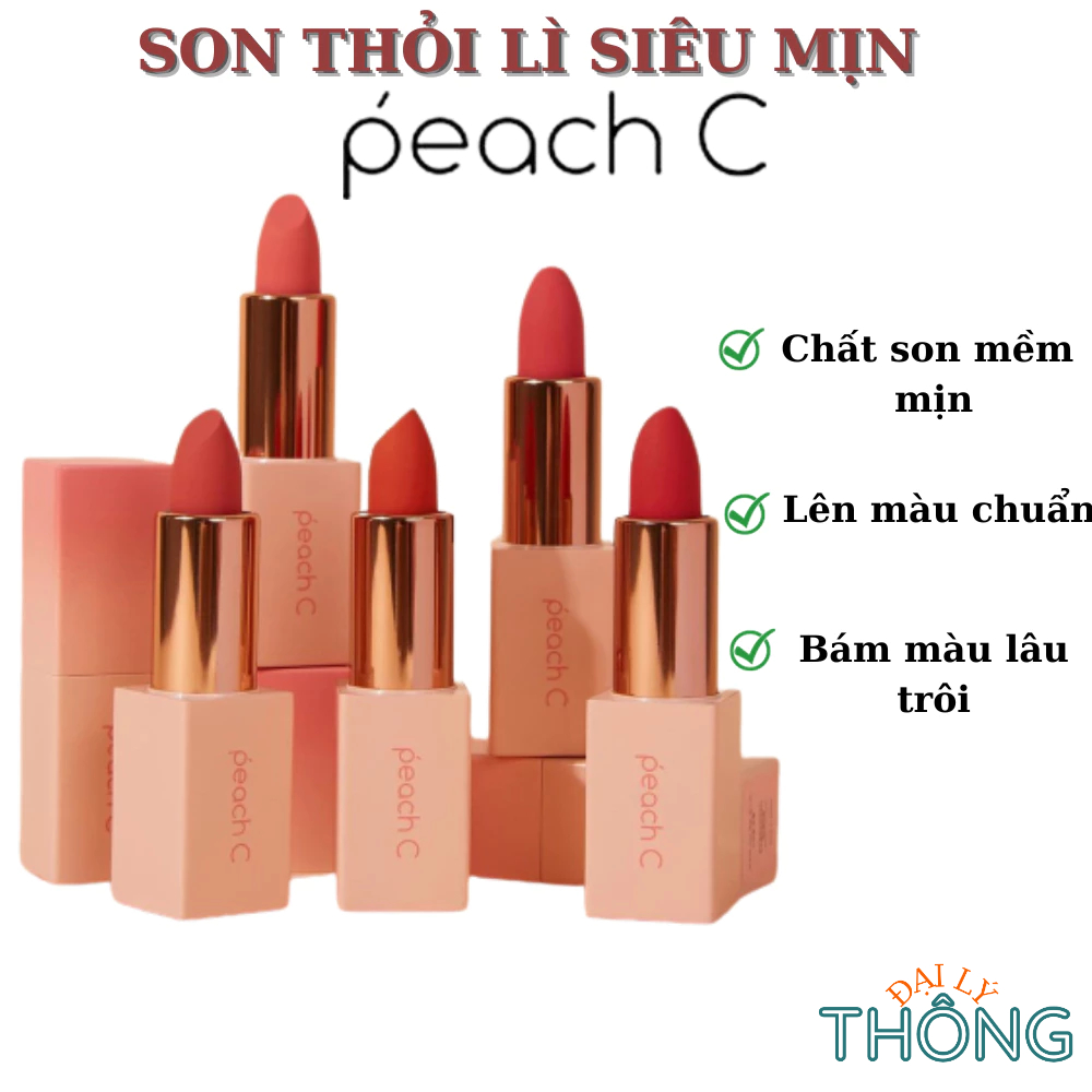 PEACH C Easy Matte LipStick 3.7g