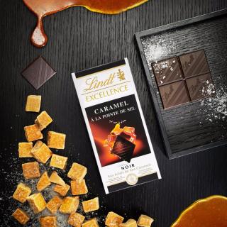 Socola đen nhân caramel 100g - Chocolate Lindt Excellence Noir Caramel A thumbnail