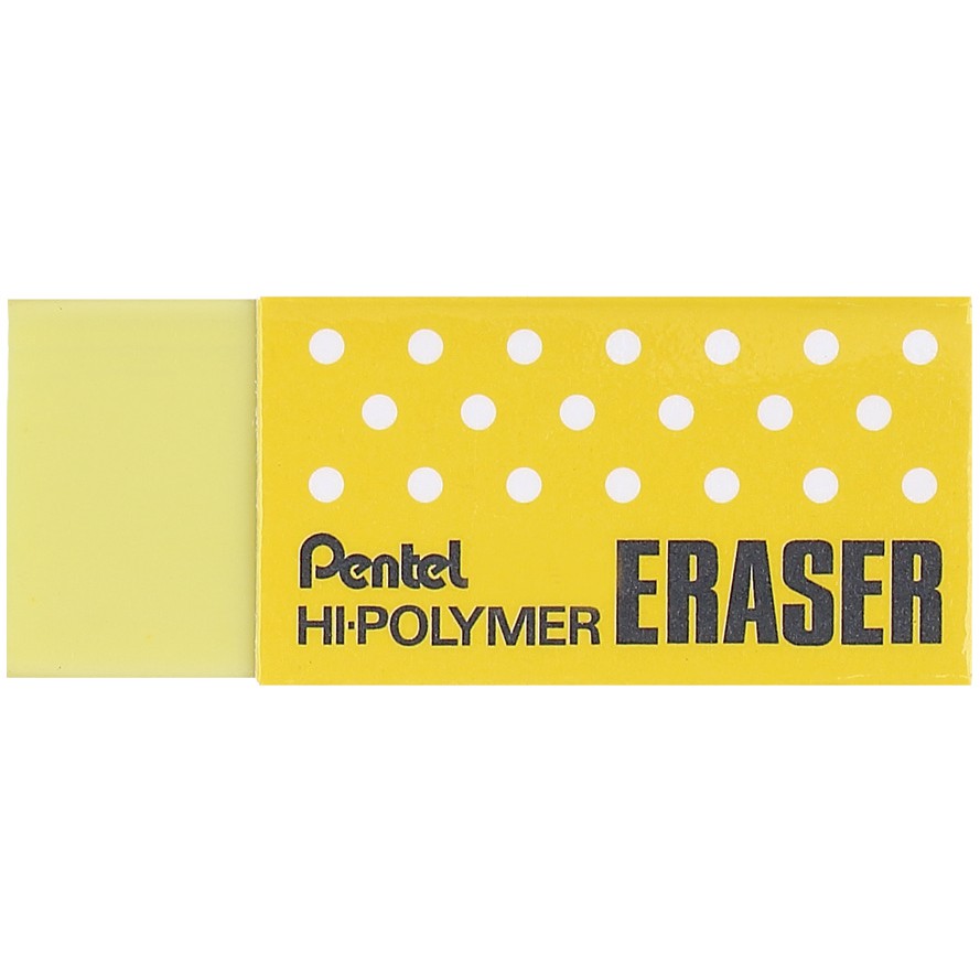 Gôm Tẩy Chì Nhiều Màu Nhật Bản Pentel Hi Polymer ZEH05_CME - Tẩy Siêu Sạch, Ít Bụi, Ít Độc Hại - Cam Kết Nhập Khẩu Và Phân Phối Chính Hãng