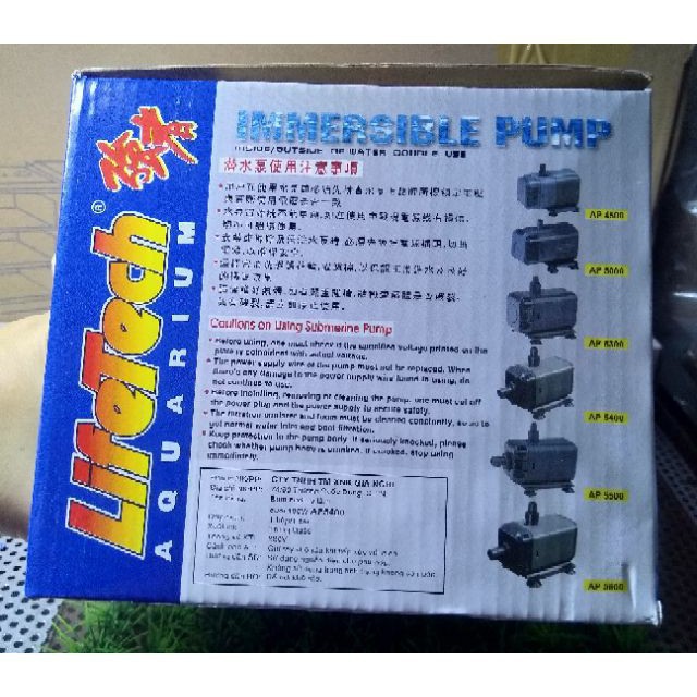 Máy bơm nước hồ cá Lifetech AP 5400
