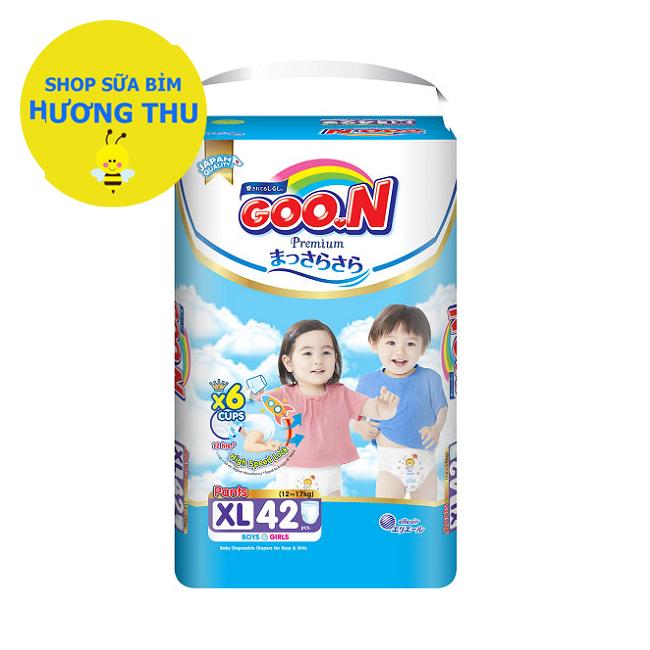 Tã/Bỉm Quần Goon Premium Size XL 42 miếng (dành cho bé 12 - 17 kg)