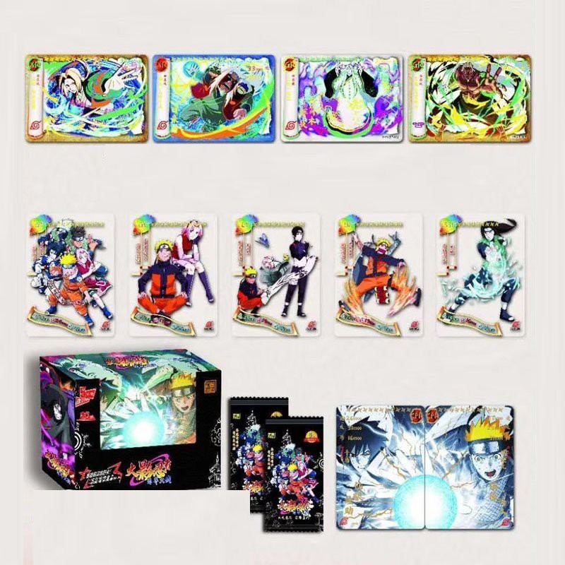 ( vàng ) Set 4-5 cái ảnh thẻ nhân vật NARUTO card ảnh in hình anime chibi ĐẠI CHIẾN LÀNG LÁ