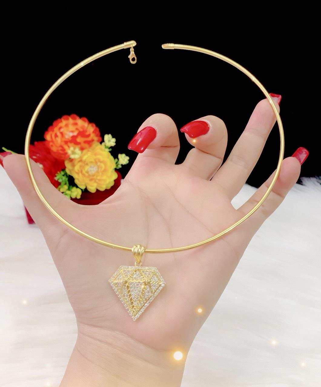 Kiềng cổ nữ mạ 18k cao cấp