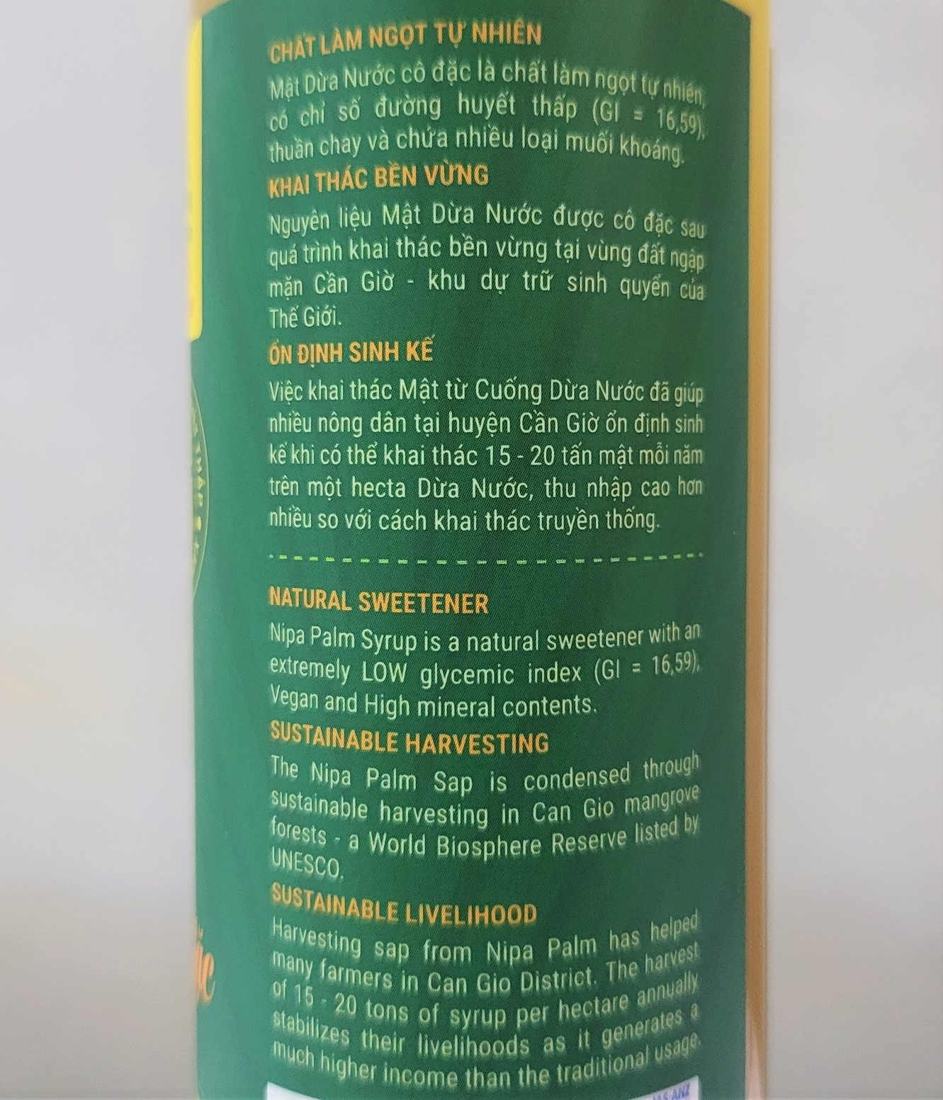 [Chai 375g] MẬT DỪA NƯỚC CÔ ĐẶC (Đường ăn kiêng tự nhiên) [VN] VIETNIPA Nipa Palm Syrup