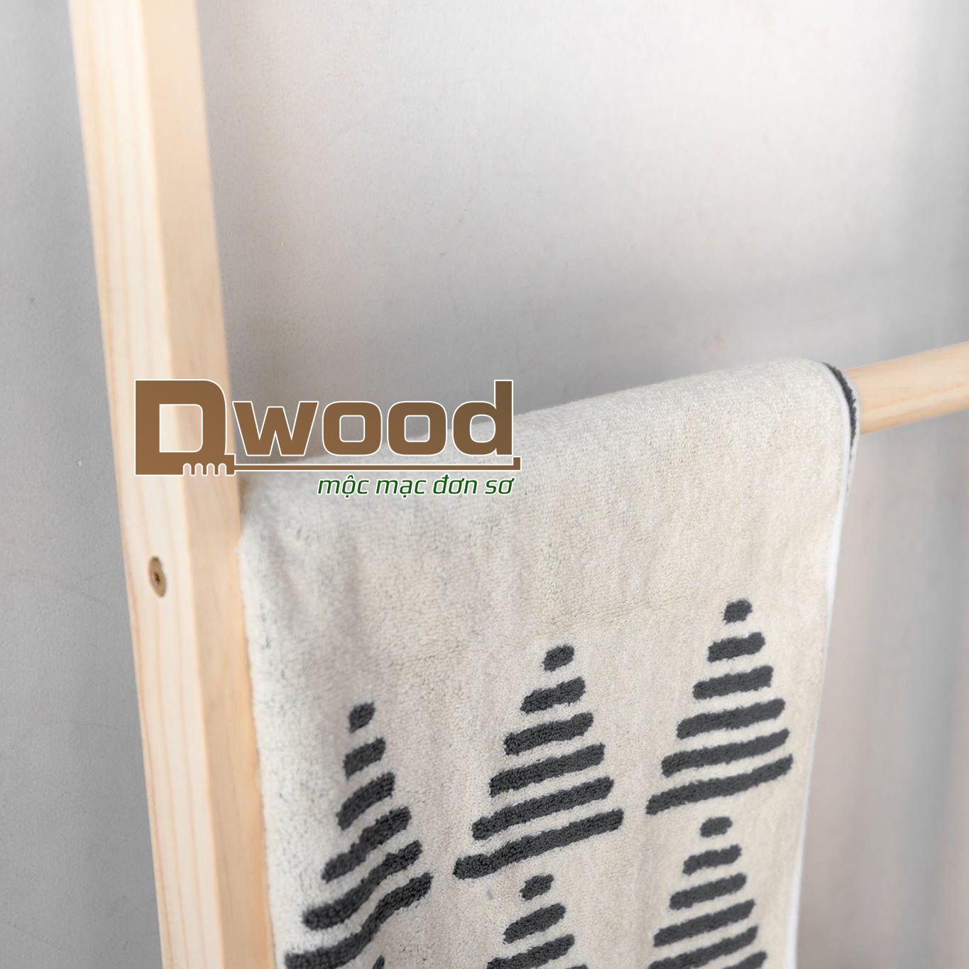 [HCM][Decor] Thang gỗ thông Decor không gian treo đồ Dwood