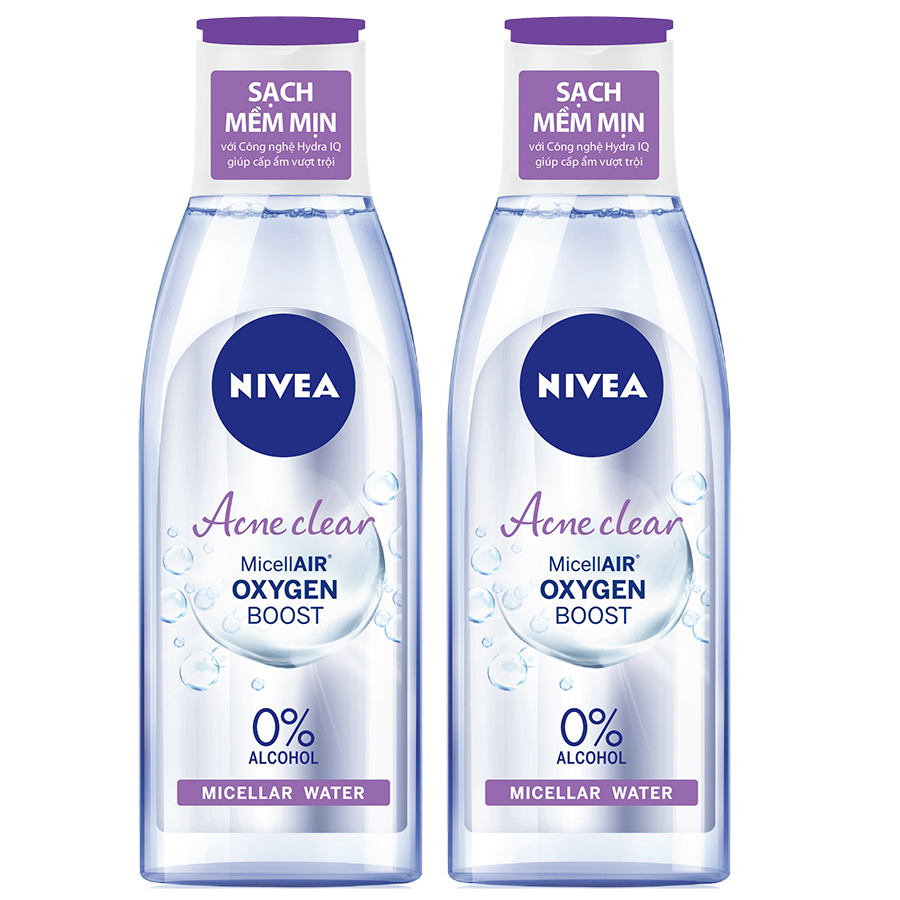 Bộ Đôi Nước Tẩy Trang Nivea Acne Clear Micellar Water (125ml*2)