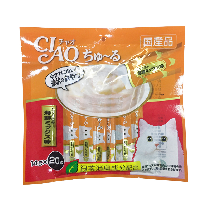 Ciao churu - Soup thưởng cho mèo dạng sốt gói 20 hoặc 40 tuýp Hàng Thái