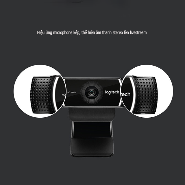 Logitech C922 Pro - Webcam Livestream Góc Rộng