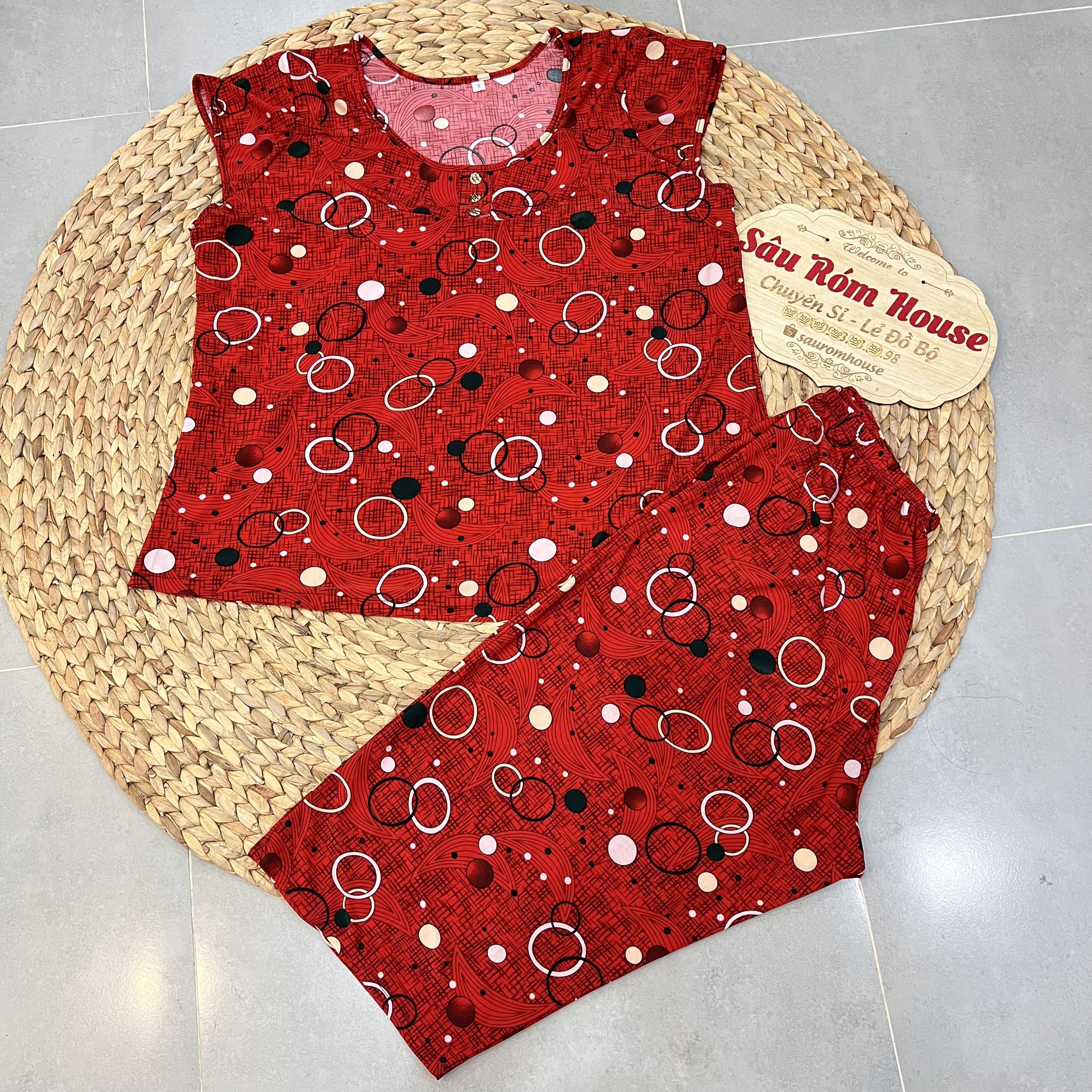 [BIGSIZE 7, 8: 75-100kg] Bộ trung niên thun lạnh quần lửng