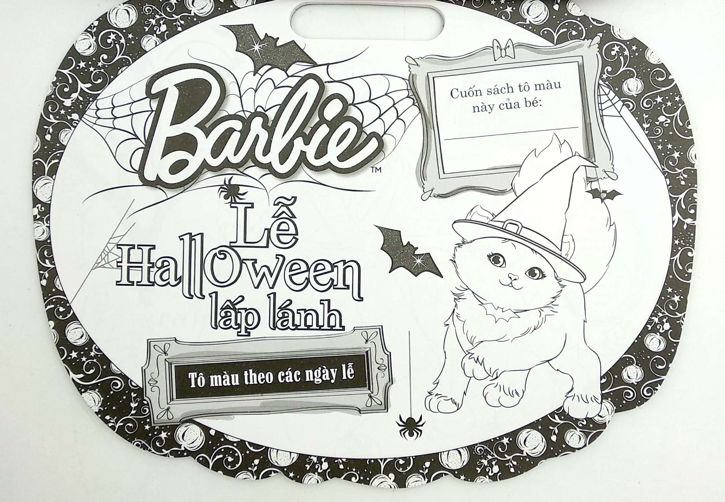 Sách Tô Màu Barbie - Lễ Halloween lấp lánh