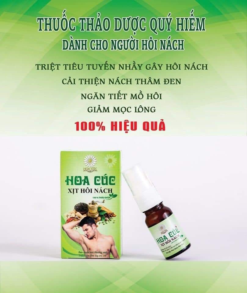 XỊT HÔI NÁCH HOA CÚC 10ML