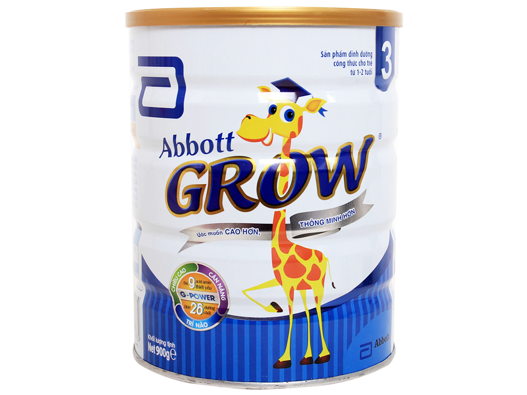 Sữa Grow 3 abbott 900g hsd 5/2025