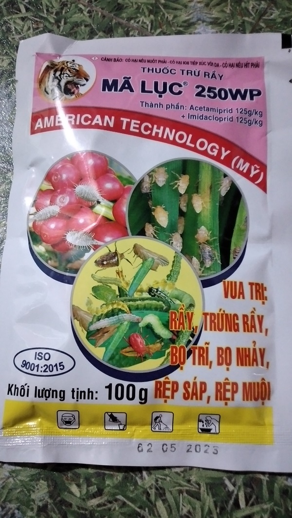 Sản phẩm trừ rệp sáp mã lục 250wp - gói 100g