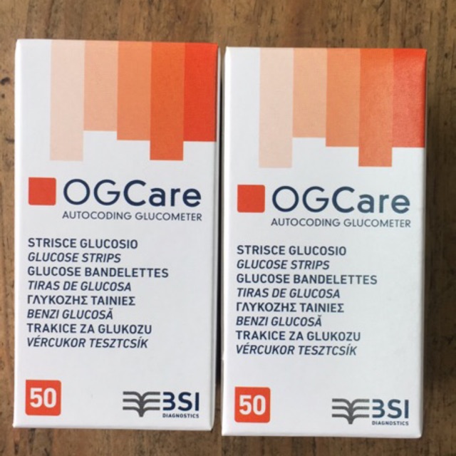 HỘP 50 QUE THỬ TIỂU ĐƯỜNG OGCARE
