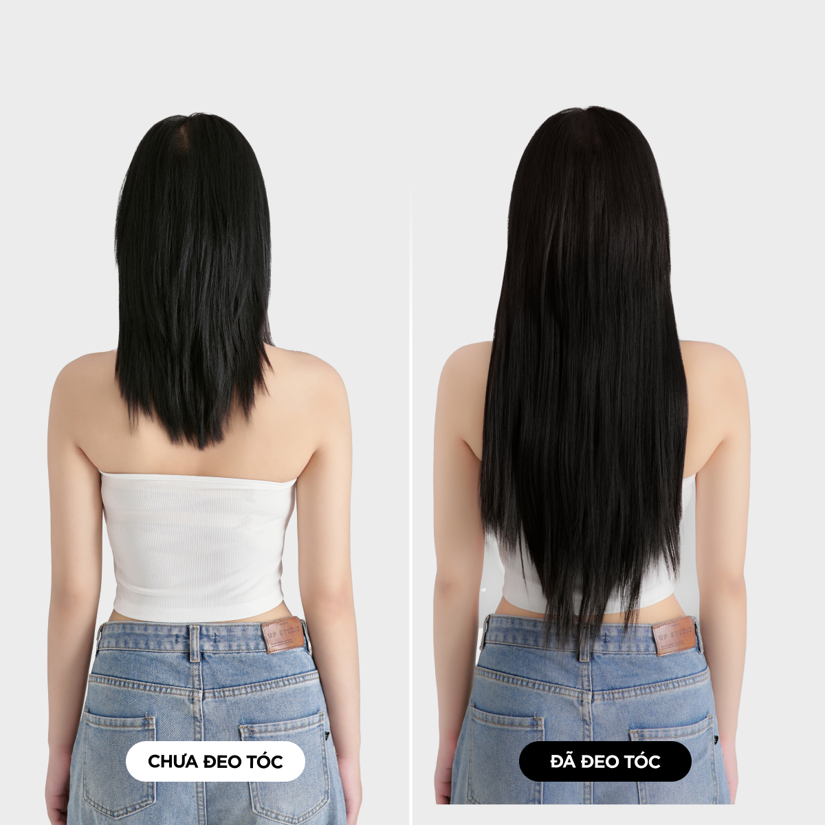 Tóc Kẹp 6 Phím CAPELLI Dáng Thẳng 45-55cm