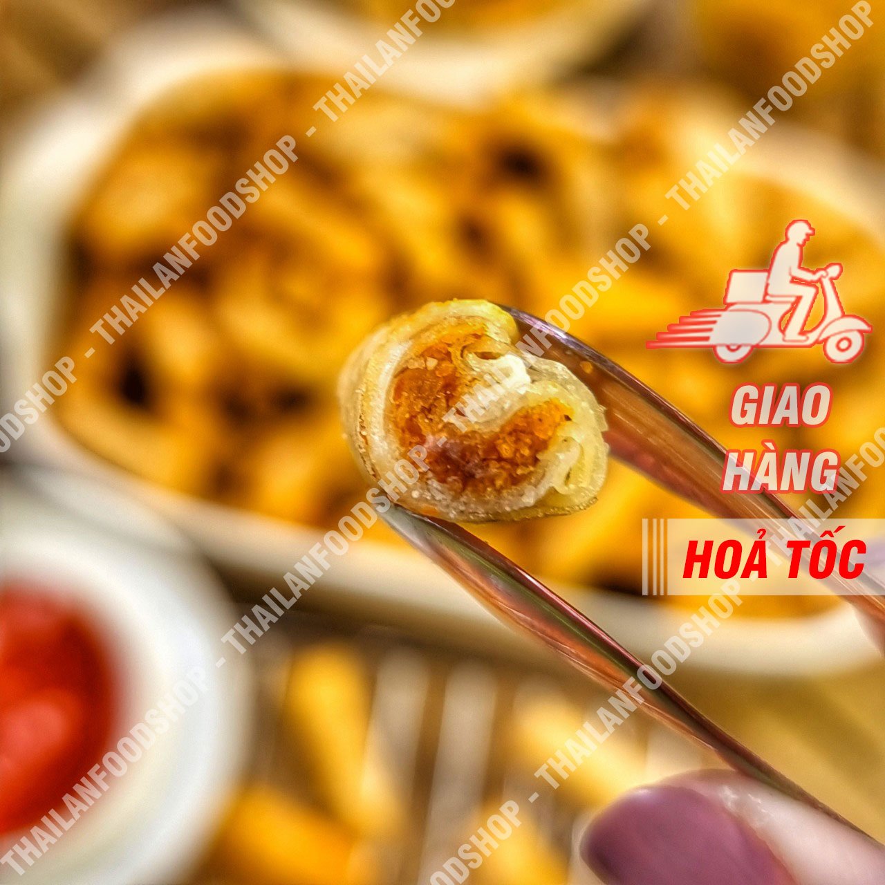 Chả Giò Tôm Mini Sấy Giòn Ăn Liền - Lon 400gr